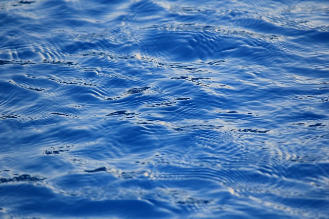 modrá voda